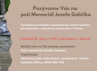Rajec si uctí pamiatku Jozefa Gabčíka turistickou prechádzkou