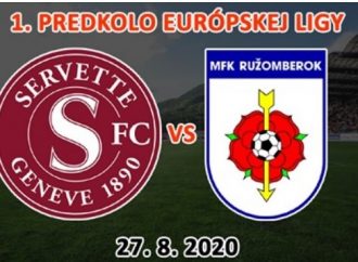 Súperom MFK Ružomberok v prvom predkole Európskej ligy bude švajčiarsky klub Servette FC