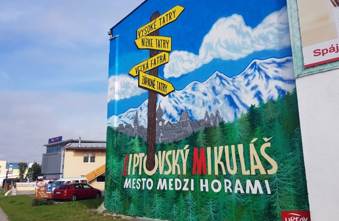Liptovský Mikuláš zdobí prvý murál s horskou tematikou
