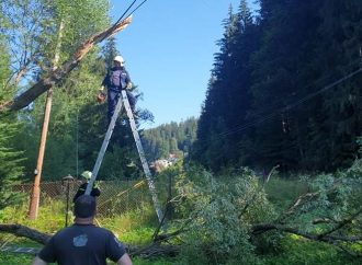 Profesionálny zásah DHZ Horný Kelčov pri odstraňovaní spadnutého stromu