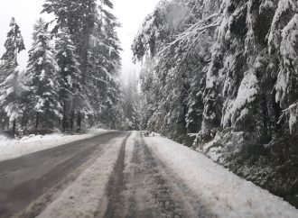 Na cestách v Žilinskom kraji snežilo