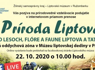Liptovské múzeum pripravuje Live vysielanie na tému Príroda Liptova