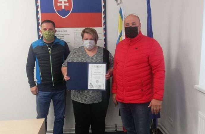 Primátorka Trstenej Magdaléna Zmrazláková sa poďakovala členom Oravského záchranného systému