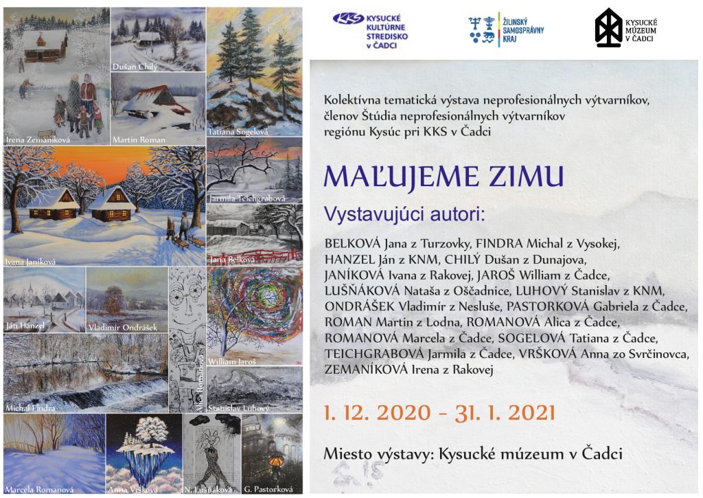 , Kysucké kultúrne stredisko pripravilo výstavu &#8222;Maľujeme zimu&#8220;