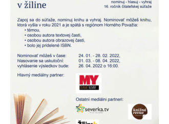Krajská knižnica v Žiline vyhlásila 16. ročník čitateľskej súťaže Kniha Horného Považia 2021