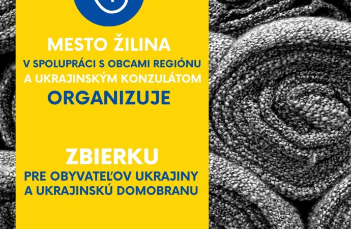 Mesto Žilina vyhlasuje materiálnu zbierku pre Ukrajinu, potrebné sú deky a spacie vaky